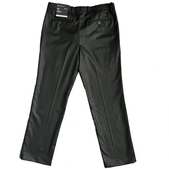 NWT INC BLACK MILAN SLIM FIT STRAIGHT LEG SUIT PANTS SIZE 30x30 - Picture 5 of 9